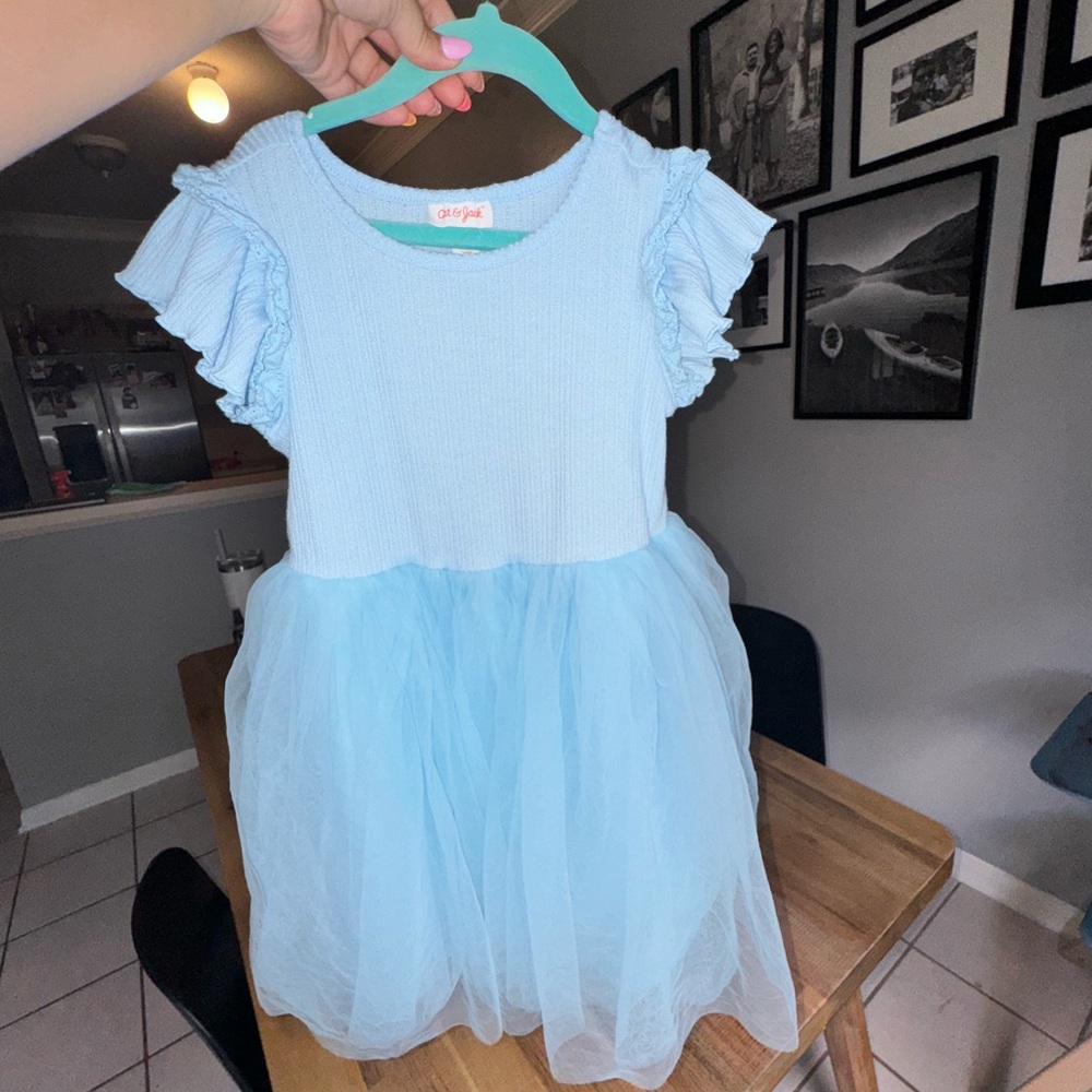 Cat & Jack Sky Blue Ruffled Dress